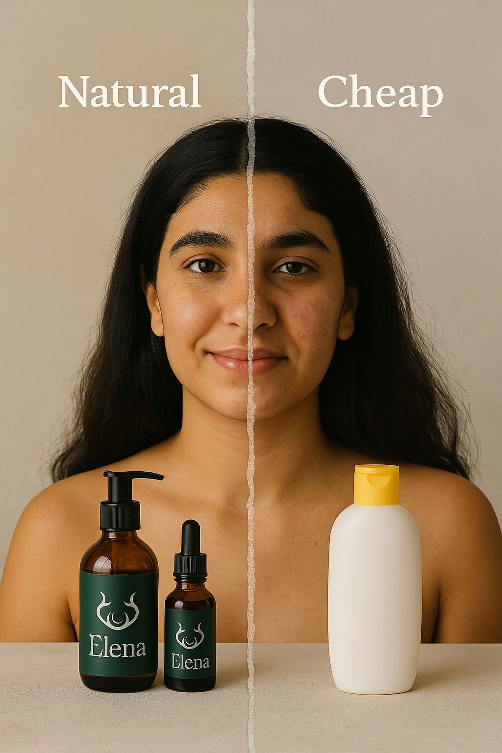 بشرة مرهقة من منتجات كيميائية تجارية وجه بنت بتعاني من آثار منتجات تجميل تجارية على البشرة