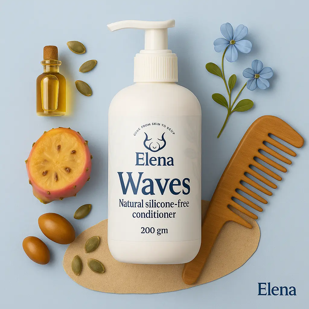 waves-conditioner-natural-ingredients-flatlay-elena.webp