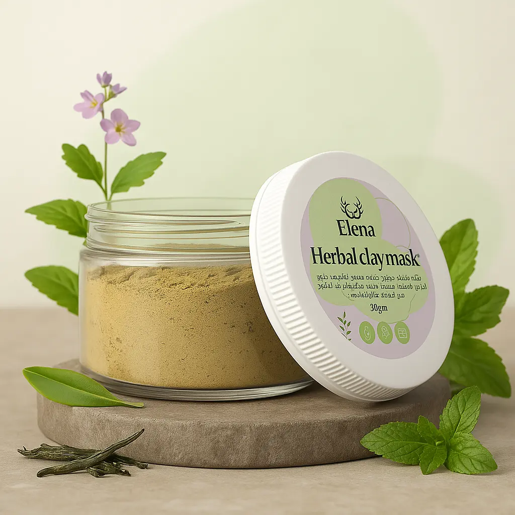 Herbal Clay Mask for Deep Cleansing & Blackhead Removal