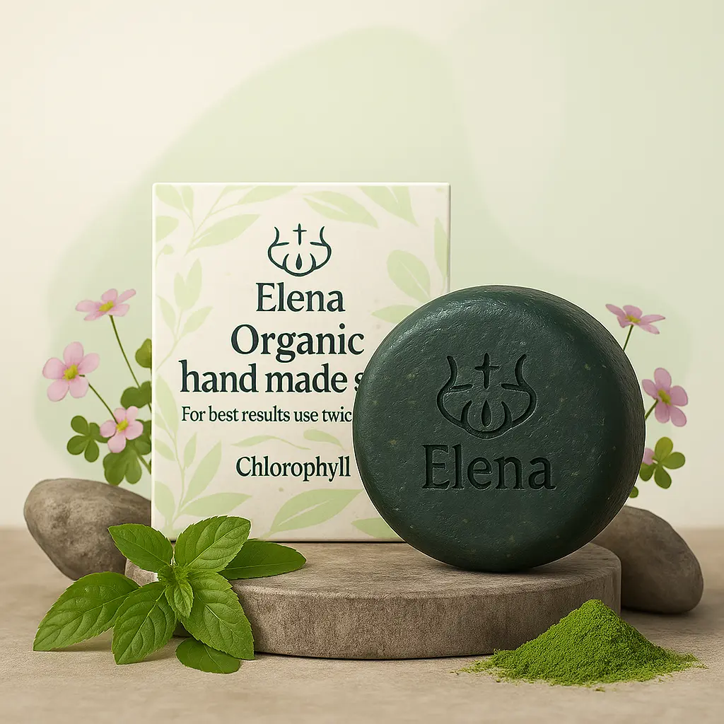 Chlorophyll Soap for Oily Skin, Acne & Whitehead Control