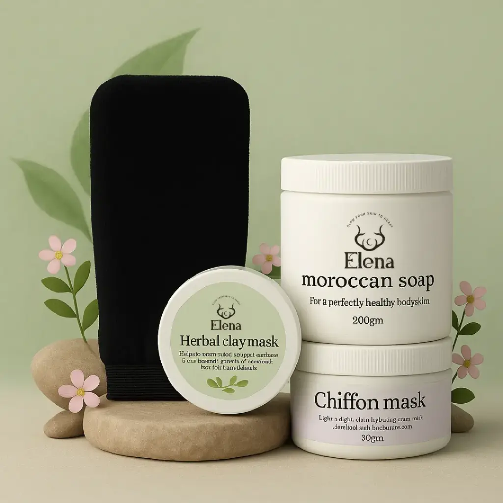 [1] Royal Bridal Hammam Set for Treating Keratosis Pilaris, Dark Spots & Skin Texture