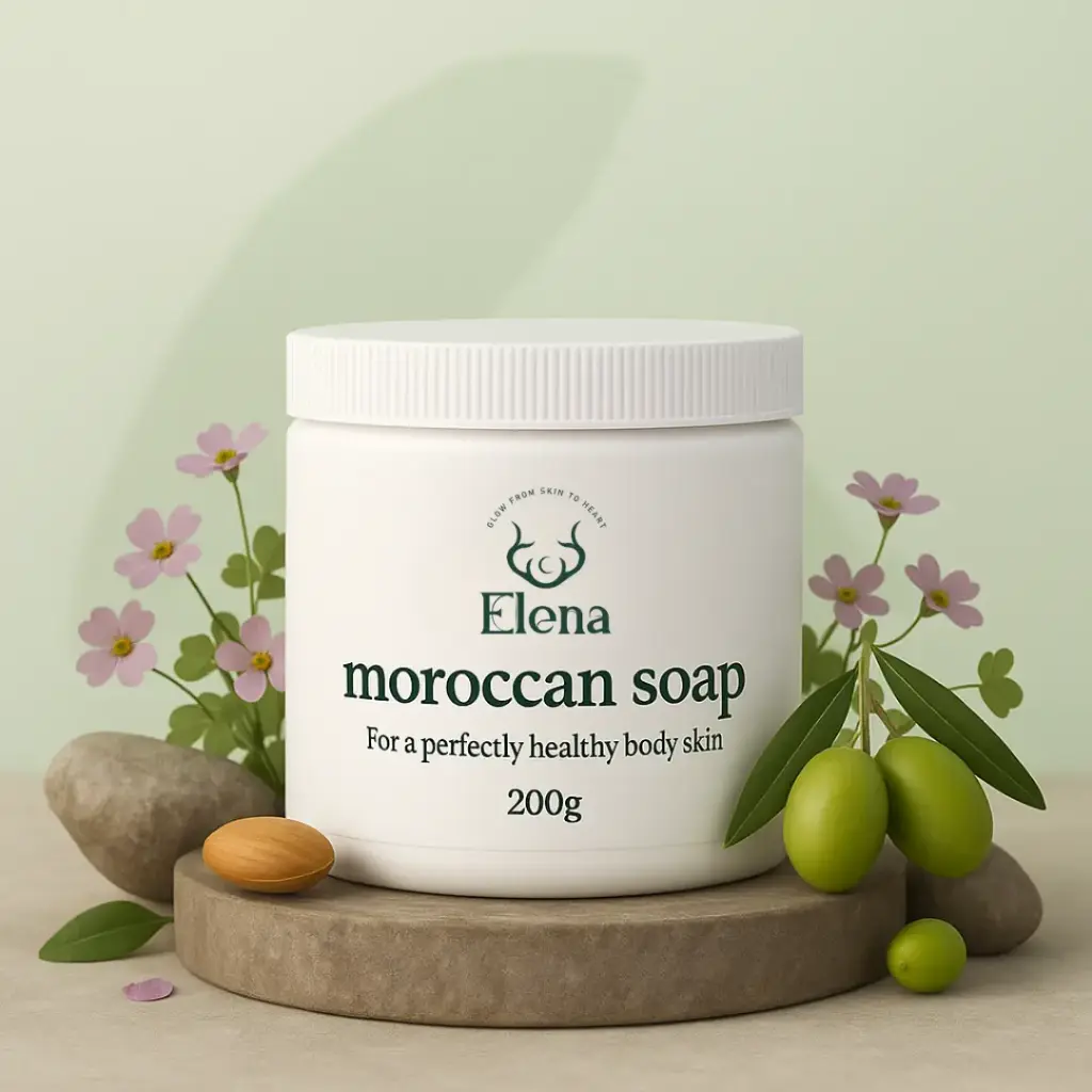 Moroccan Soap for Deep Body Cleansing & Skin Renewal