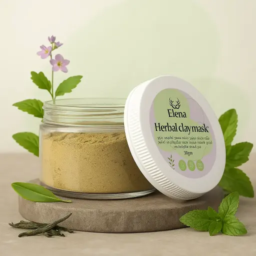 Herbal Clay Mask for Deep Cleansing & Blackhead Removal